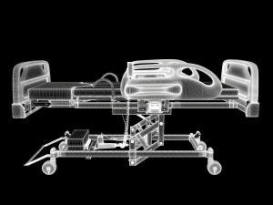 Hospital bed Model 3D