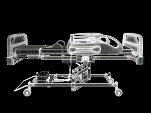 Hospital bed 3D Model