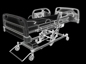 Hospital bed 3D Model