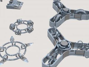 A set of fantastic devices 3D Model