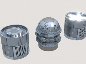 A set of fantastic devices 3D Модель