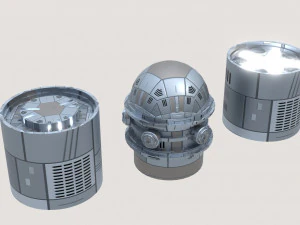 A set of fantastic devices 3D Model