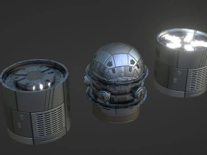 A set of fantastic devices 3D Model