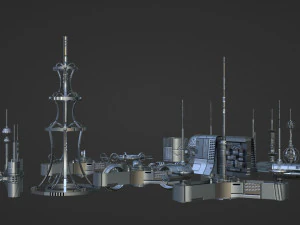 A set of fantastic devices 3D Model