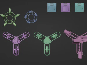 A set of fantastic devices 3D Model