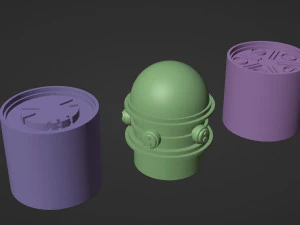 A set of fantastic devices 3D Model