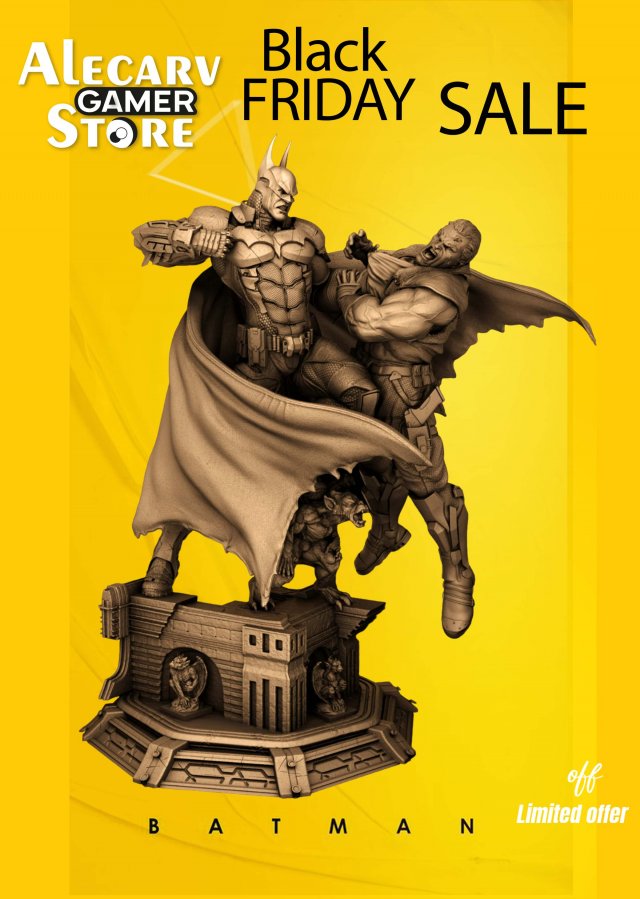 Batman Arkham Knight figure 3d Print Files Stl buy 1 get 2 models 3D Print Model .c4d .max .obj .3ds .fbx .stl .blend 