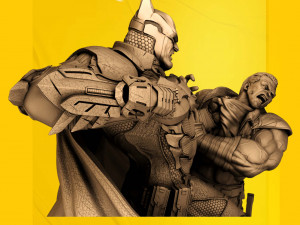 Batman Arkham Knight figure 3d Print Files Stl buy 1 get 2 models 3D Print Model
