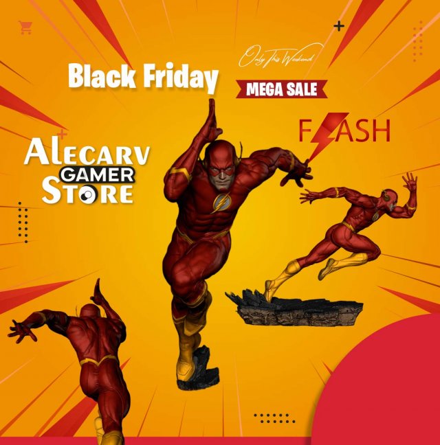 DC COMICS FLASH STAND ALONE STl Lbuy 1 get 2 models 3D print 3D Принт Модель .c4d .max .obj .3ds .fbx .stl .blend 