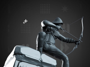 DC COMICS GREEN ARROW ARCHER STL buy 1 get 2 models 3D print Model Cetak 3D