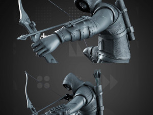 DC COMICS GREEN ARROW ARCHER STL buy 1 get 2 models 3D print Model Cetak 3D