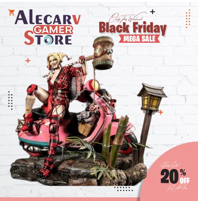 DC COMICS HARLEY QUINN STL buy 1 get 2 models 3D print model Modelo de Impressão 3D .c4d .max .obj .3ds .fbx .stl .blend 