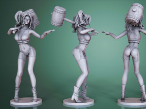 Figure harley quinn STL buy 1 get 2 models 3D print 3D Print Model