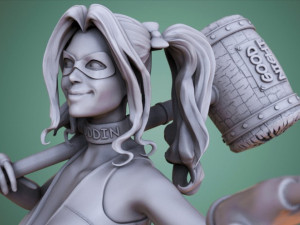 Figure harley quinn STL buy 1 get 2 models 3D print 3D Print Model