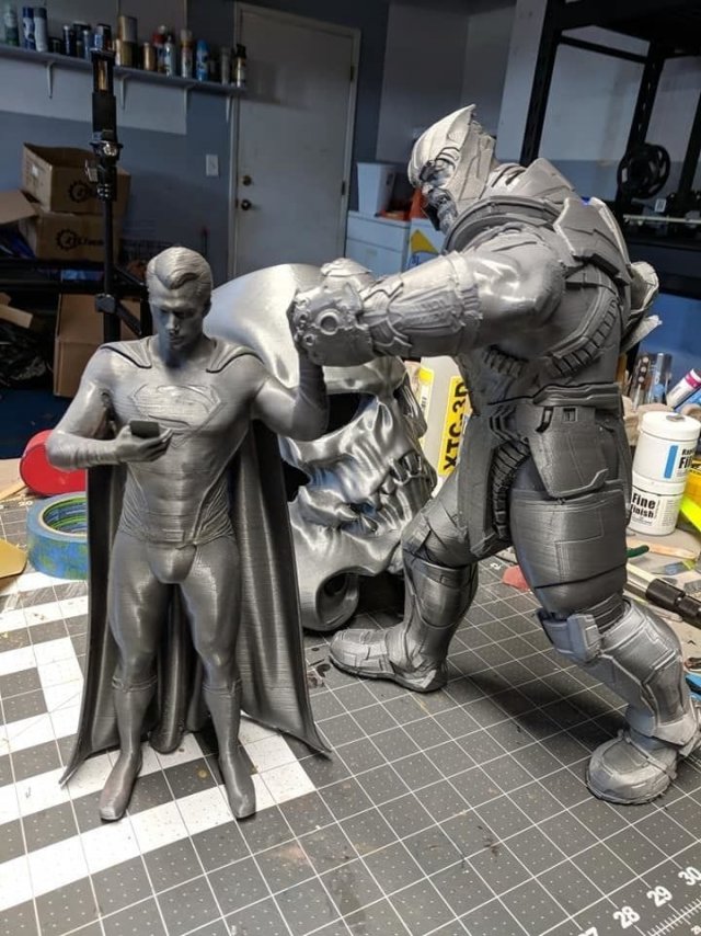 Superman vs Thanos figure 3d Print Files Stl buy 1 get 2 models Modelo de Impressão 3D .c4d .max .obj .3ds .fbx .stl .blend 