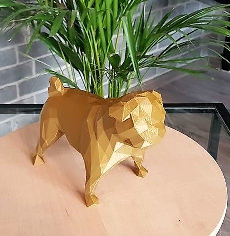 Low Poly Pug 3D Print Stl buy 1 get 2 models 3D Print Model .c4d .max .obj .3ds .fbx .stl .blend 