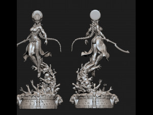 Sekhmet Ballares STL buy 1 get 2 models 3D print model 3D 프린트 모델