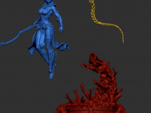 Sekhmet Ballares STL buy 1 get 2 models 3D print model 3D 프린트 모델