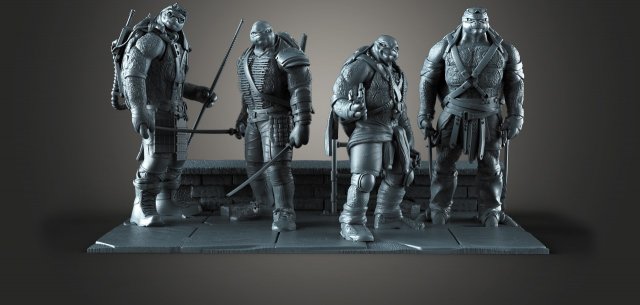 Figure Teenage Mutant Ninja Turtles STL buy 1 get 2 models 3D print Modelo de impresión 3D .c4d .max .obj .3ds .fbx .stl .blend 