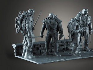 Figure Teenage Mutant Ninja Turtles STL buy 1 get 2 models 3D print Modelo de impresión 3D