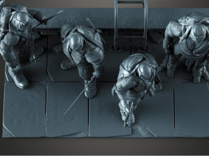 Figure Teenage Mutant Ninja Turtles STL buy 1 get 2 models 3D print Modelo de impresión 3D