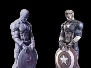 CAP America STL buy 1 get 2 models 3D print model Modelo de Impressão 3D