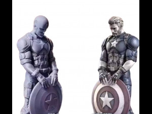 CAP America STL buy 1 get 2 models 3D print model Modelo de Impressão 3D