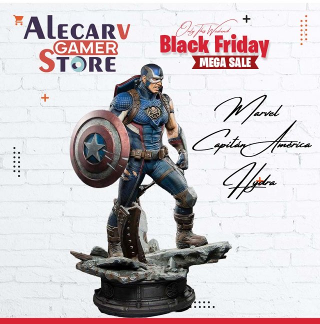 MARVEL CAPTAIN AMERICA HYDRA STL buy 1 get 2 models 3D print model Modelo de impresión 3D .c4d .max .obj .3ds .fbx .stl .blend 