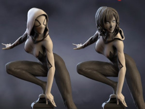 Spidergwen marvel STL buy 1 get 2 models 3D print model 3Dプリントモデル