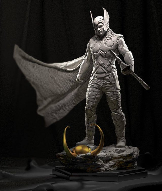 Thor split and keyed STL buy 1 get 2 models 3D print model 3D 打印模型 .c4d .max .obj .3ds .fbx .stl .blend 