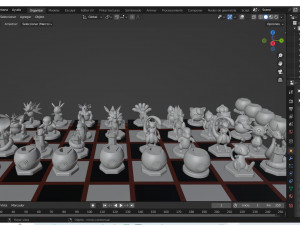Pokeymon Chess SET STL buy 1 get 2 models 3D print model 3D Print Model