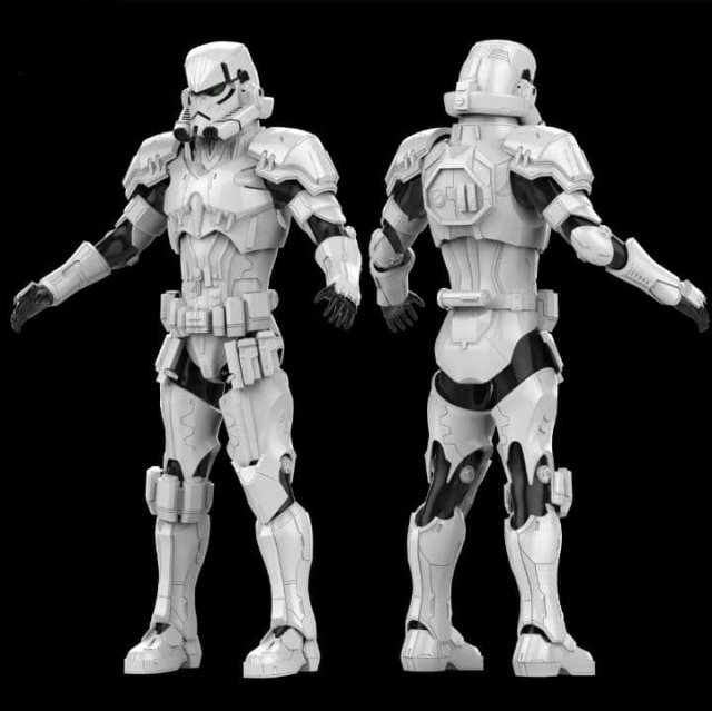 Figure Star Wars variant Stormtrooper STL buy 1 get 2 models 3D print Model Cetak 3D .c4d .max .obj .3ds .fbx .stl .blend 