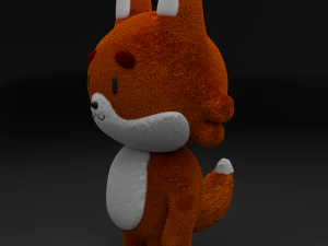 लोमड़ी का खिलौना 3D मॉडल