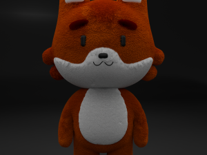 Fox toy 3D मॉडल