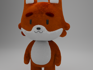 Fox toy 3D मॉडल