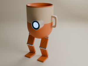 Cup robot 3Dモデル