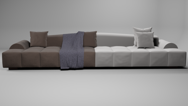 Sofa 3D Модель .c4d .max .obj .3ds .fbx .stl .blend 