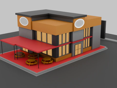 Ресторан 3D Модель
