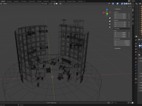 Small City Model 3D