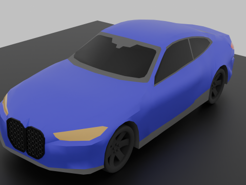 Low Poly Sports Car 1 Model 3D