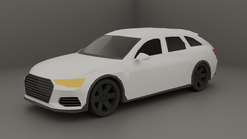 Low Poly Sports Car 2 3D Модель .c4d .max .obj .3ds .fbx .stl .blend 