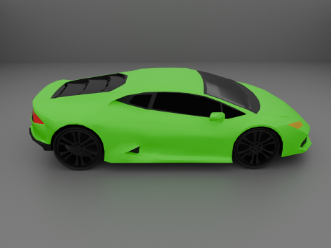 Low Poly Super Car 1 3D Model