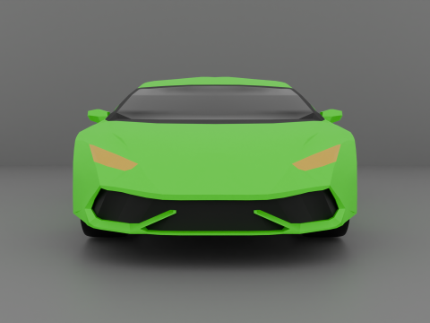 Low Poly Super Car 1 3D Model