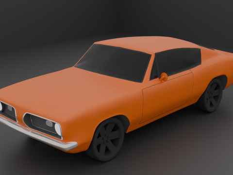 Low Poly Muscle Car 1 3D मॉडल