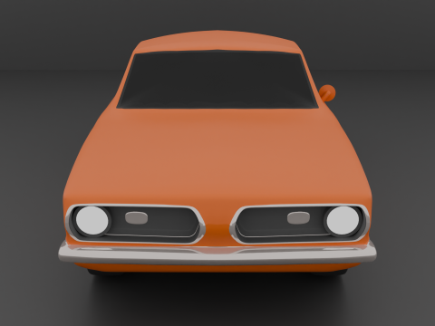 Low Poly Muscle Car 1 Modelo 3D