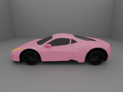 Low Poly Super Car 2 Modelo 3D