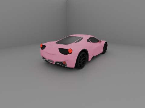 Low Poly Super Car 2 Modelo 3D