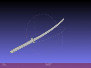Metal Gear Rising Jetstream Sam Muramasa Sword And Sheath Assembly 3Dプリントモデル