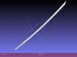 Final Fantasy VII Sephiroth Masamune Sword Printable Assembly 3D Print Model