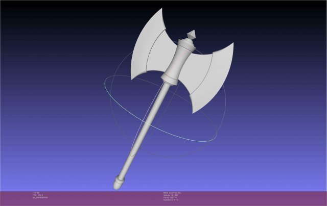 Frieren Eisen Axe Printable Model 3D 打印模型 .c4d .max .obj .3ds .fbx .stl .blend 